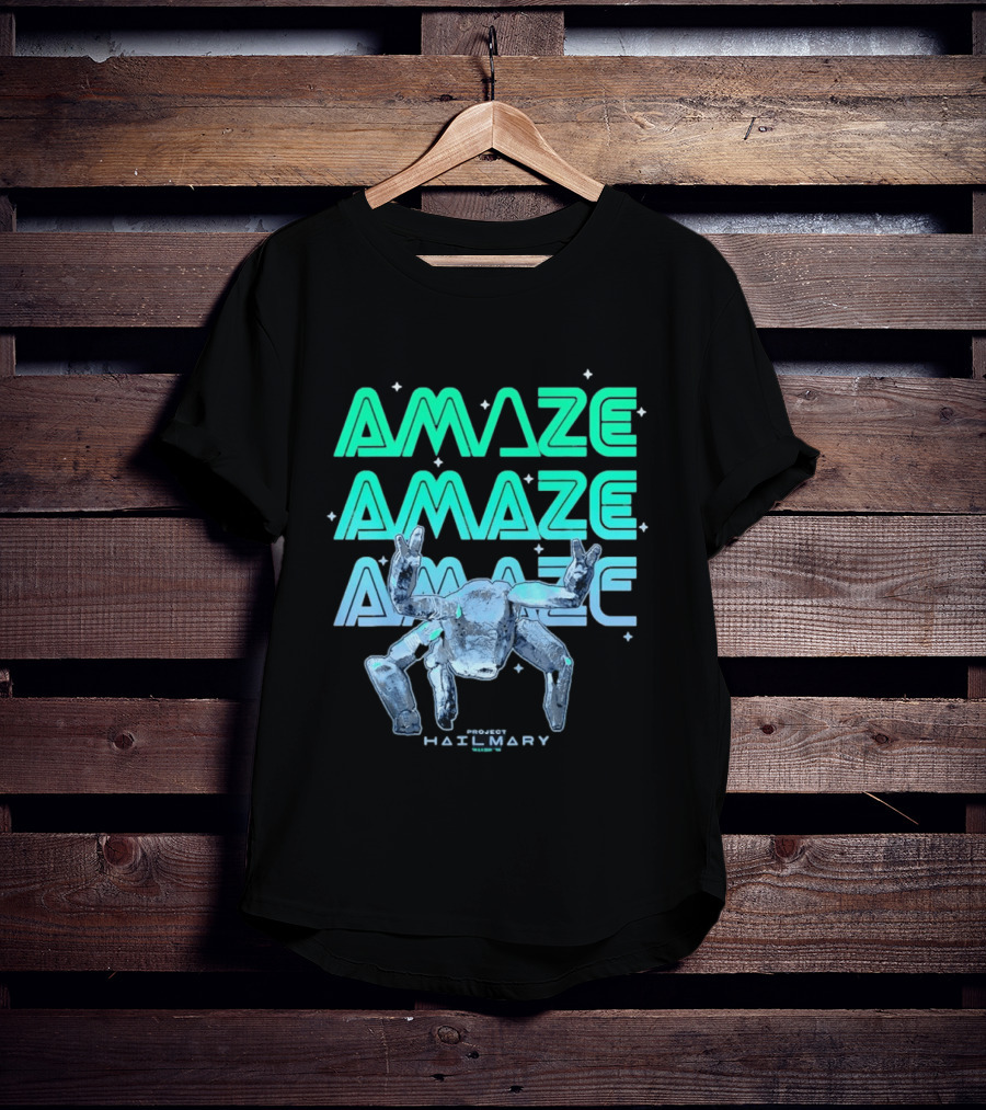 Amaze Project Hail Mary Robot T-Shirt