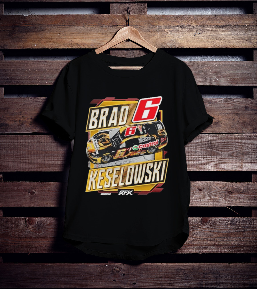 Brad Keselowski RFK Racing NASCAR Castrol Number 6 T-Shirt