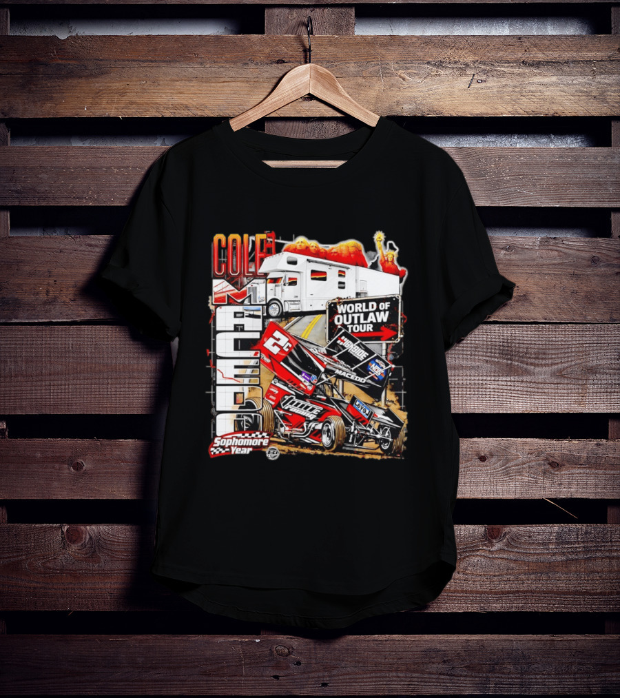 Cole Macedo World Of Outlaw Tour 2C Racing Sophomore Year T-Shirt