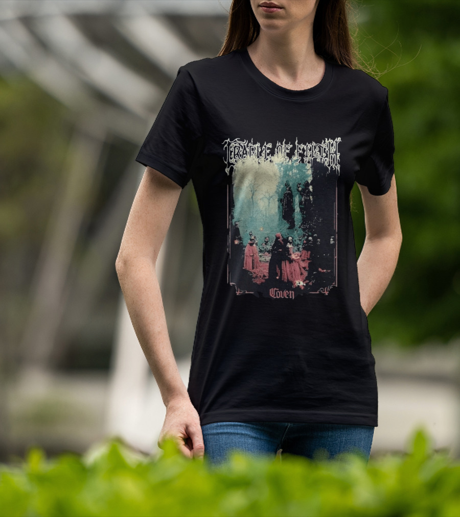 Cradle Of Filth Coven Gothic Gathering Under Moonlit Trees T-Shirt