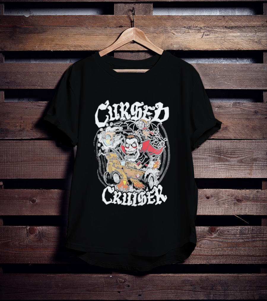 Cursed Cruiser Danhausen Monster Riding Vehicle T-Shirt