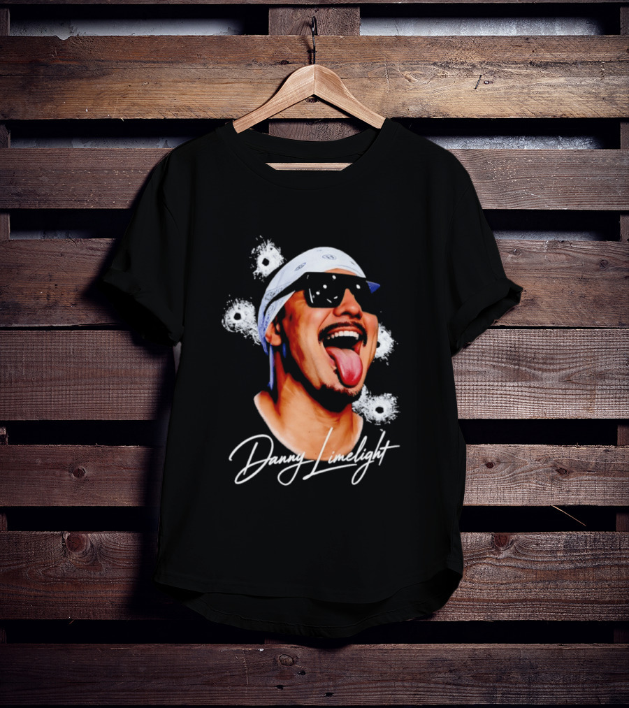 Danny Limelight Swag Bullet Holes Bandana Tattoo T-Shirt