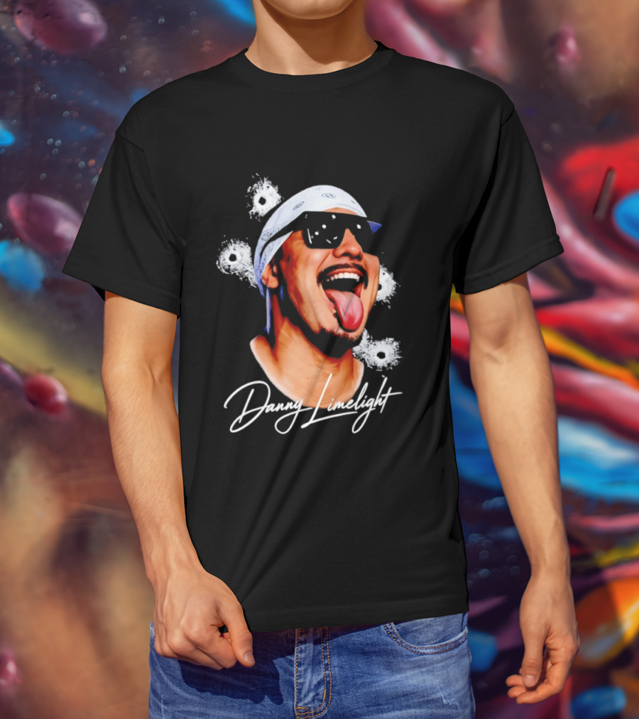 Danny Limelight Swag Bullet Holes Bandana Tattoo T-Shirt