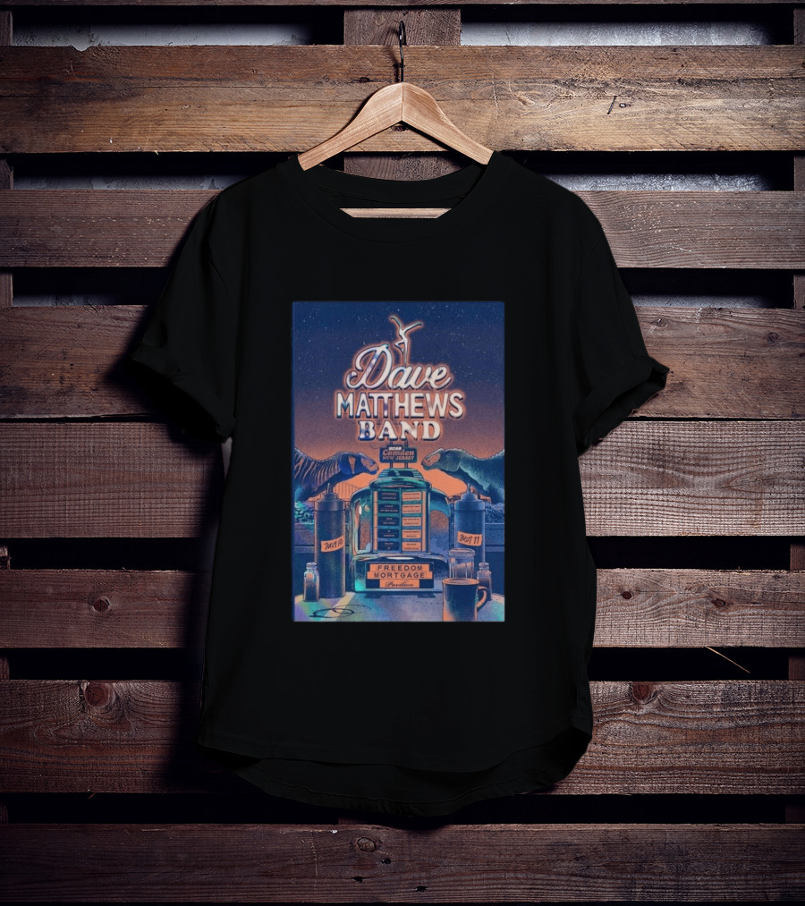 Dave Matthews Band Camden New Jersey July 10 And 11 2026 Freedom Mortgage Pavilion T-Shirt