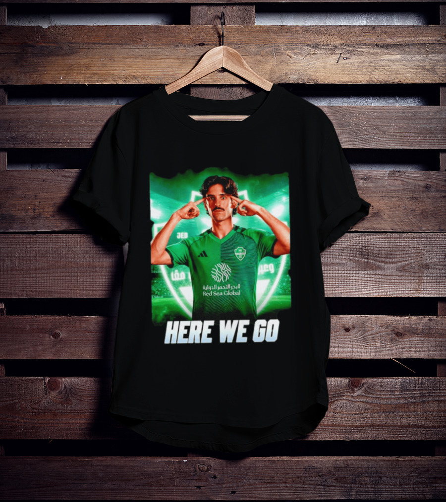 Francisco Trincão Al Ahli Transfer Here We Go Green Jersey T-Shirt