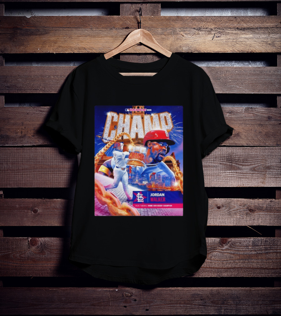 Jordan Walker St. Louis Cardinals Champ 2026 MLB Home Run Derby Champion T-Shirt