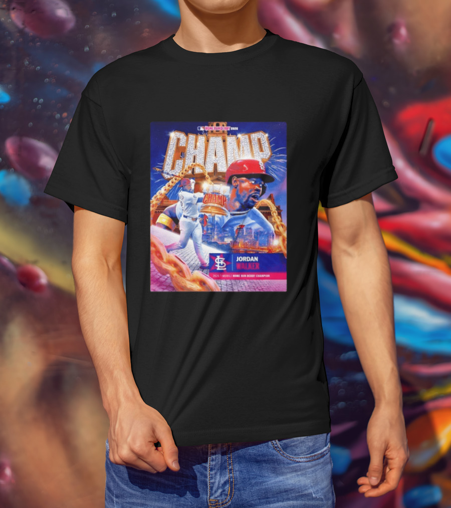 Jordan Walker St. Louis Cardinals Champ 2026 MLB Home Run Derby Champion T-Shirt