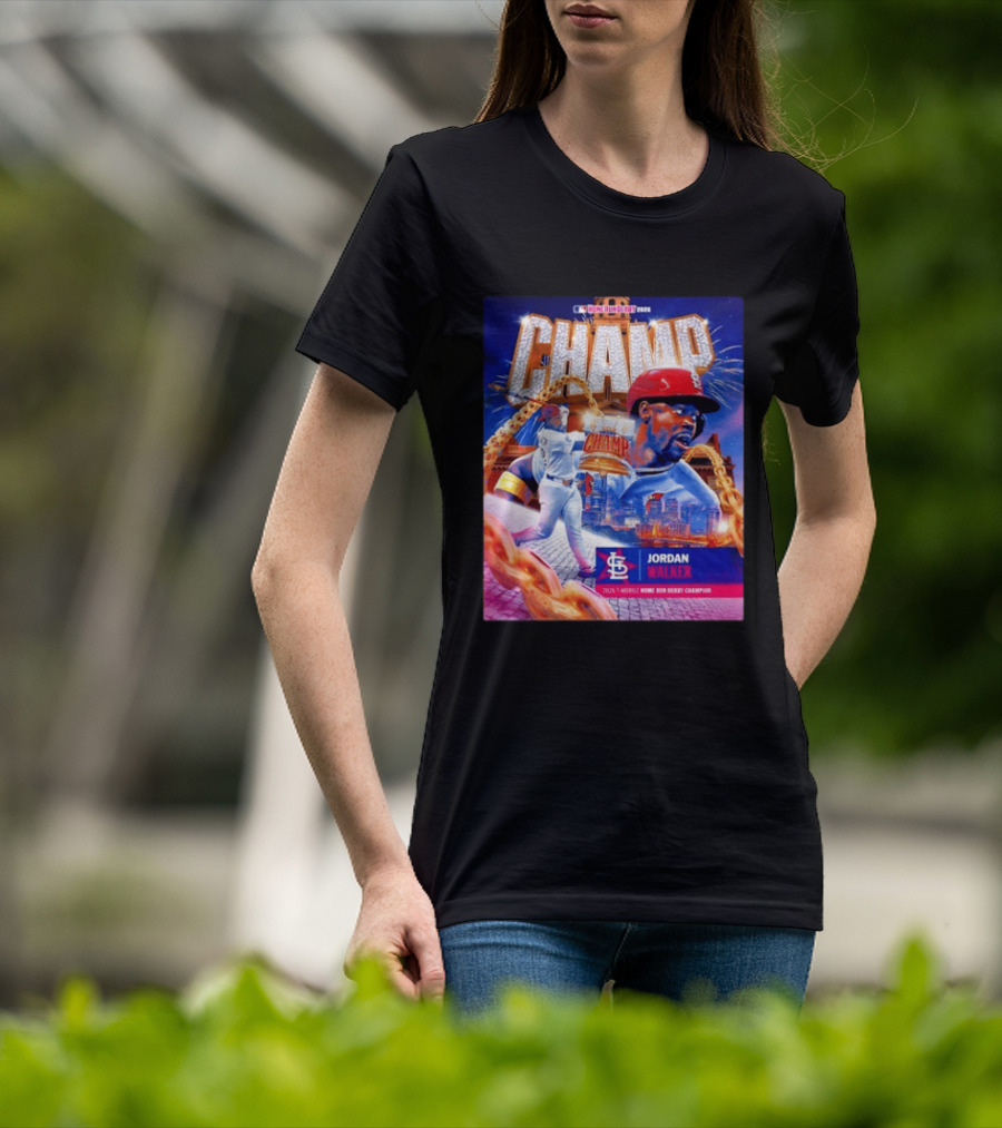 Jordan Walker St. Louis Cardinals Champ 2026 MLB Home Run Derby Champion T-Shirt