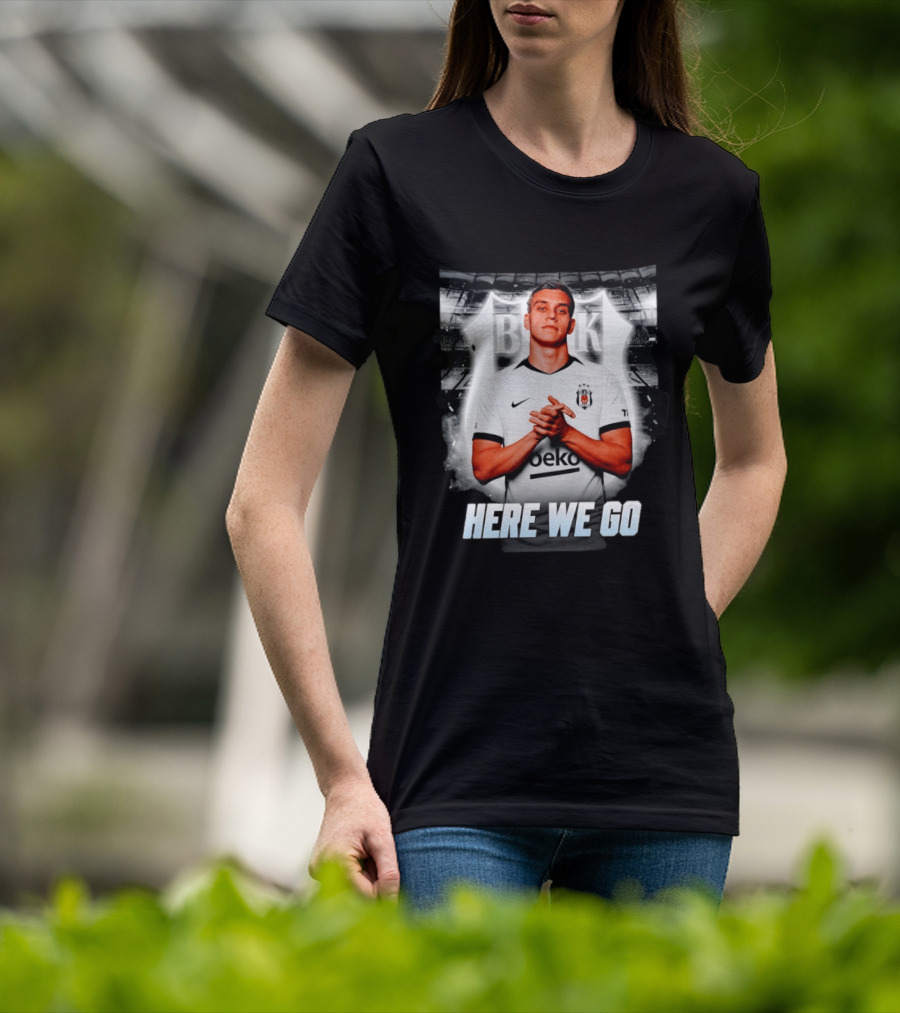 Leandro Trossard Besiktas Here We Go BJK Stadium Football Transfer T-Shirt