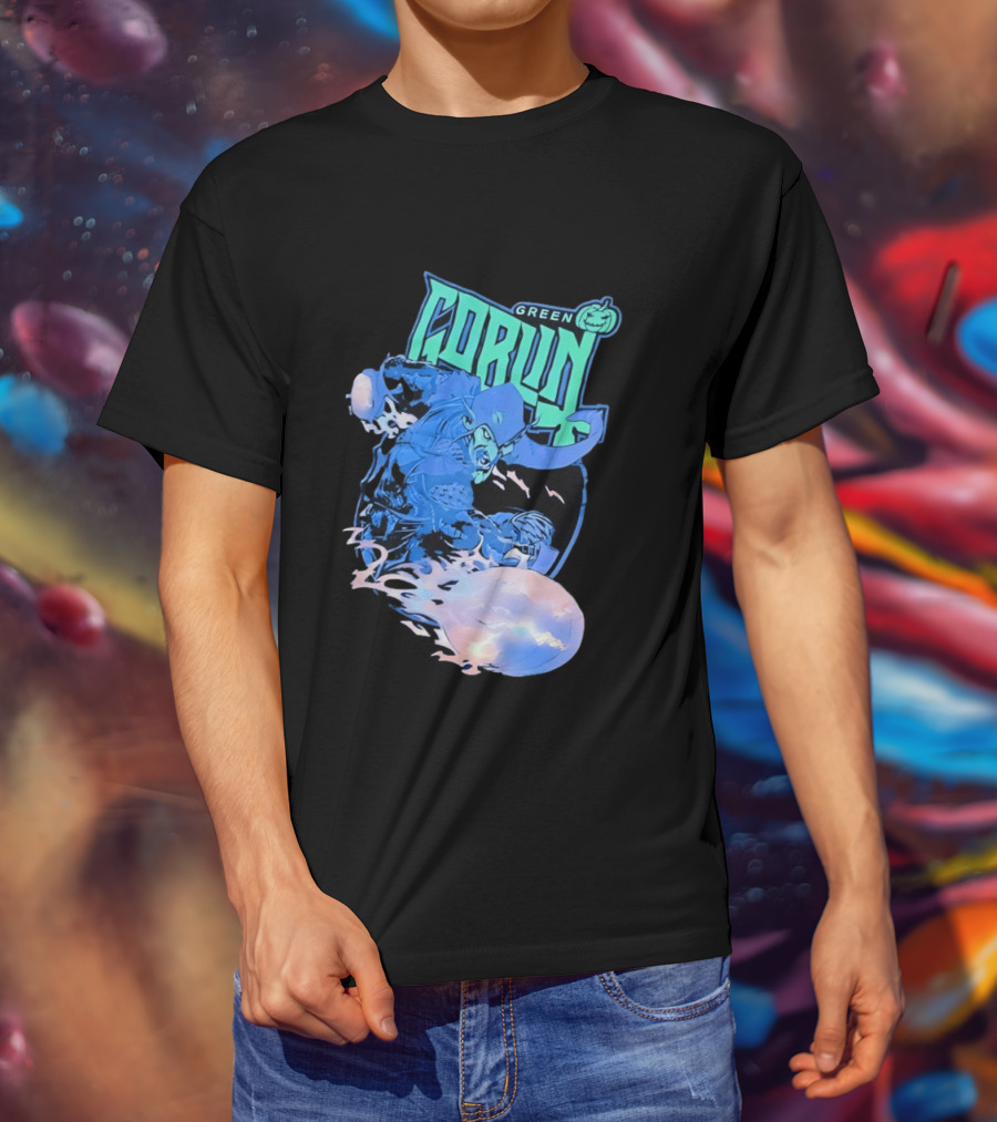 Green Goblin Pumpkin Marvel Comic Book Character Villain T-Shirt