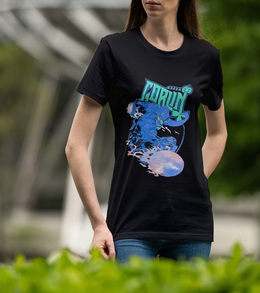 Green Goblin Pumpkin Marvel Comic Book Character Villain T-Shirt