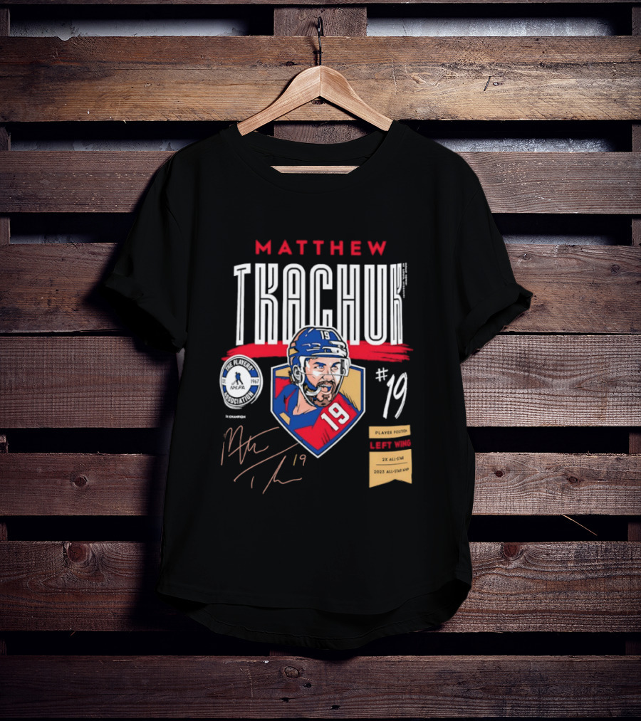 Matthew Tkachuk No19 Florida Panthers Left Wing Hockey Player T-Shirt