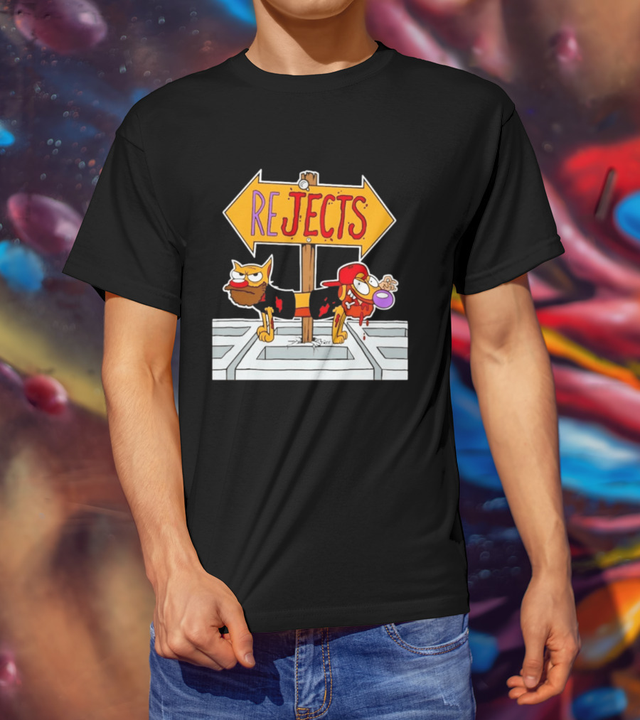 Nickelodeon CatDog Tough Guys Rejects Sign T-Shirt