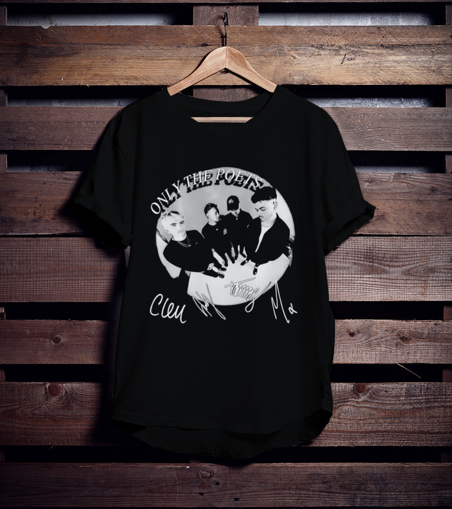 Only The Poets Band Clem Signature Autograph T-Shirt