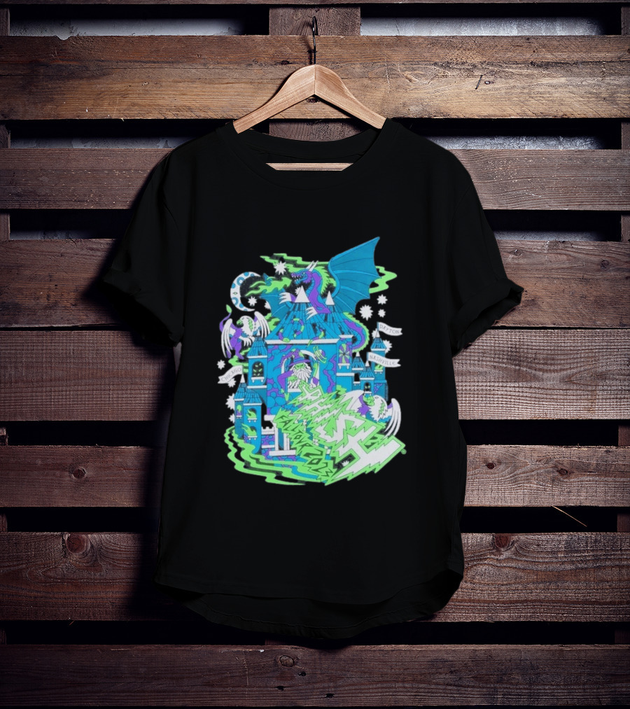Phish Fall 2023 Crumbling Castle Chicago Nashville Dayton Dragon Fantasy T-Shirt