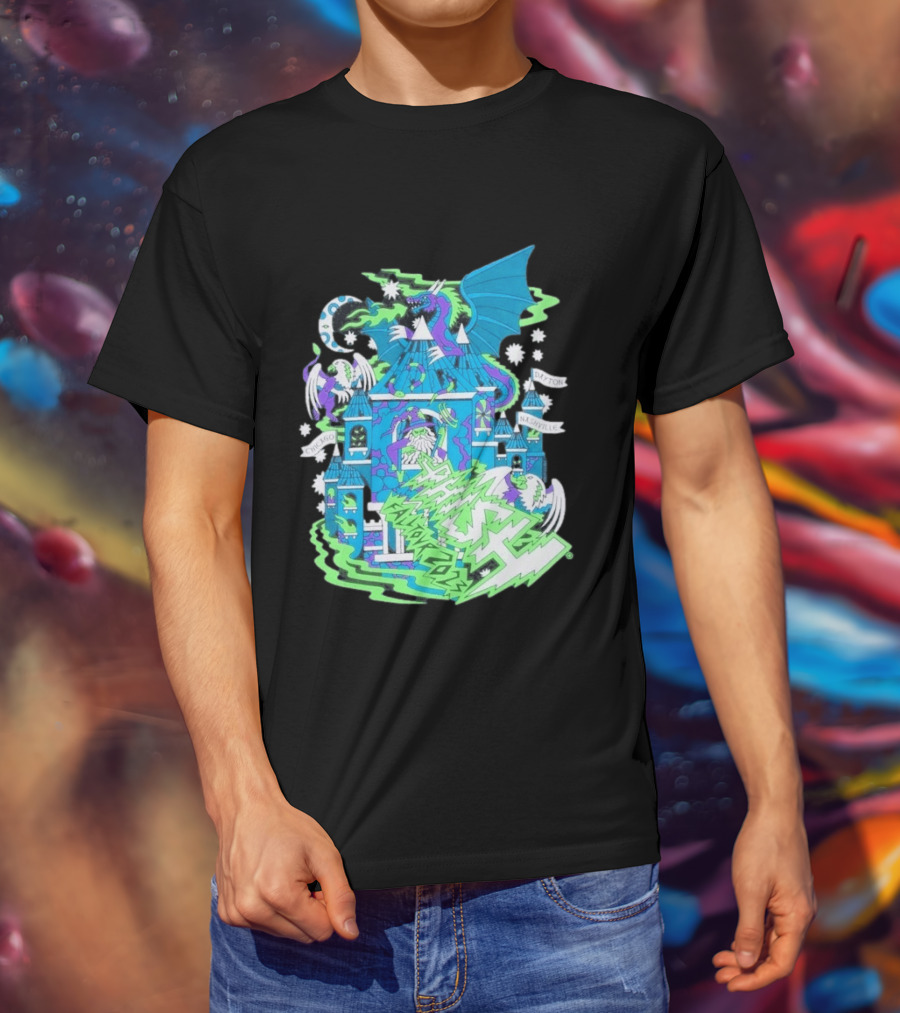 Phish Fall 2023 Crumbling Castle Chicago Nashville Dayton Dragon Fantasy T-Shirt
