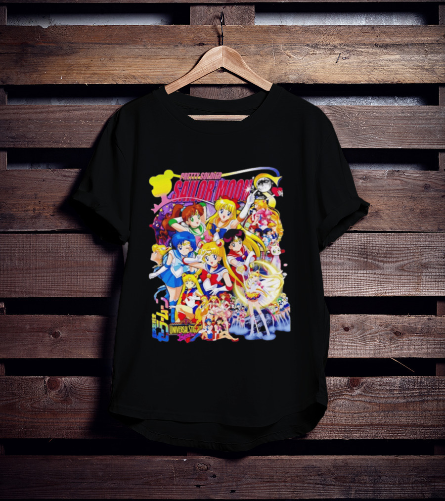 Pretty Soldier Sailor Moon Universal Studios Japan Anime Characters T-Shirt