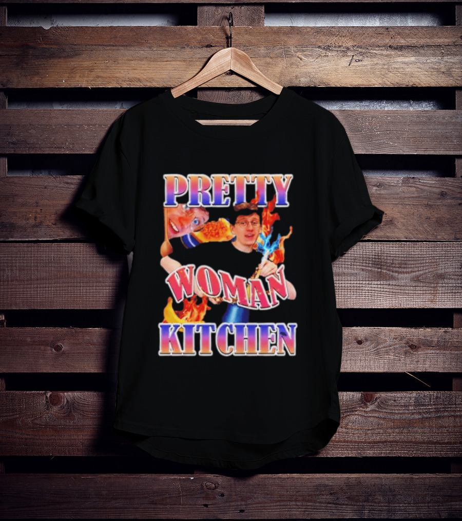 Pretty Woman Kitchen Funny JackSucksAtLife YouTube Meme T-Shirt
