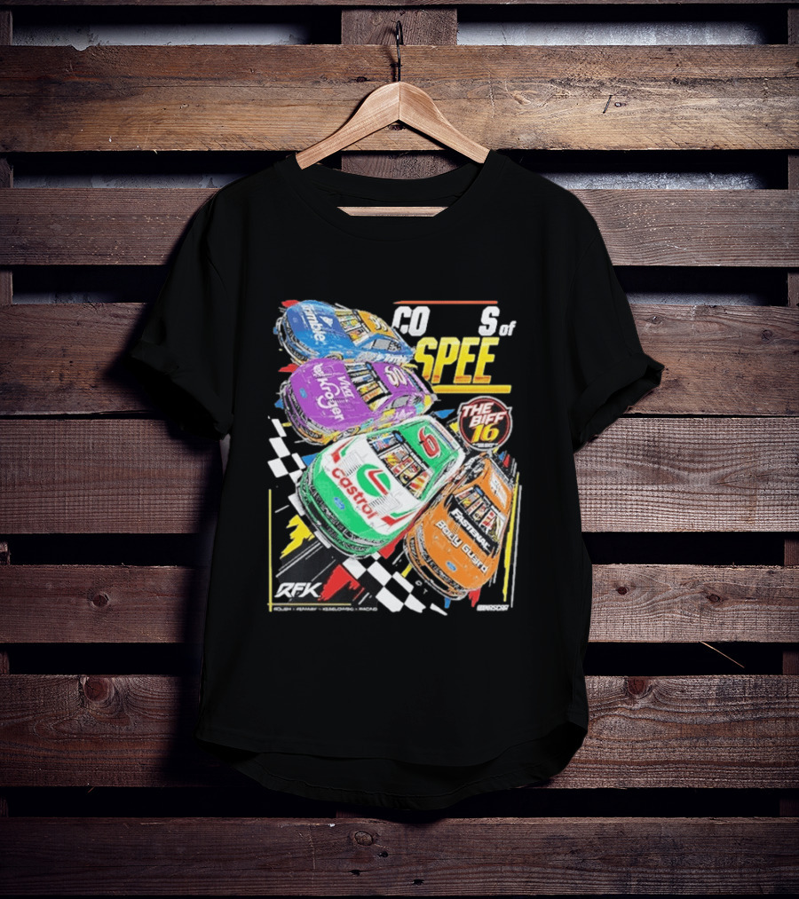 RFK Racing Colors Of Speed Castrol The Biff 16 Daytona 500 Cars T-Shirt