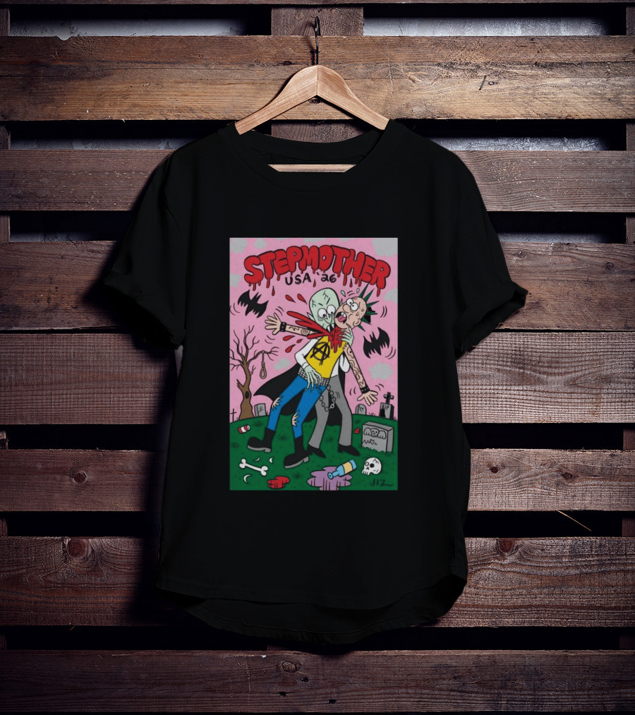 Stepmother USA 26 Punk Vampire Graveyard Scene T-Shirt