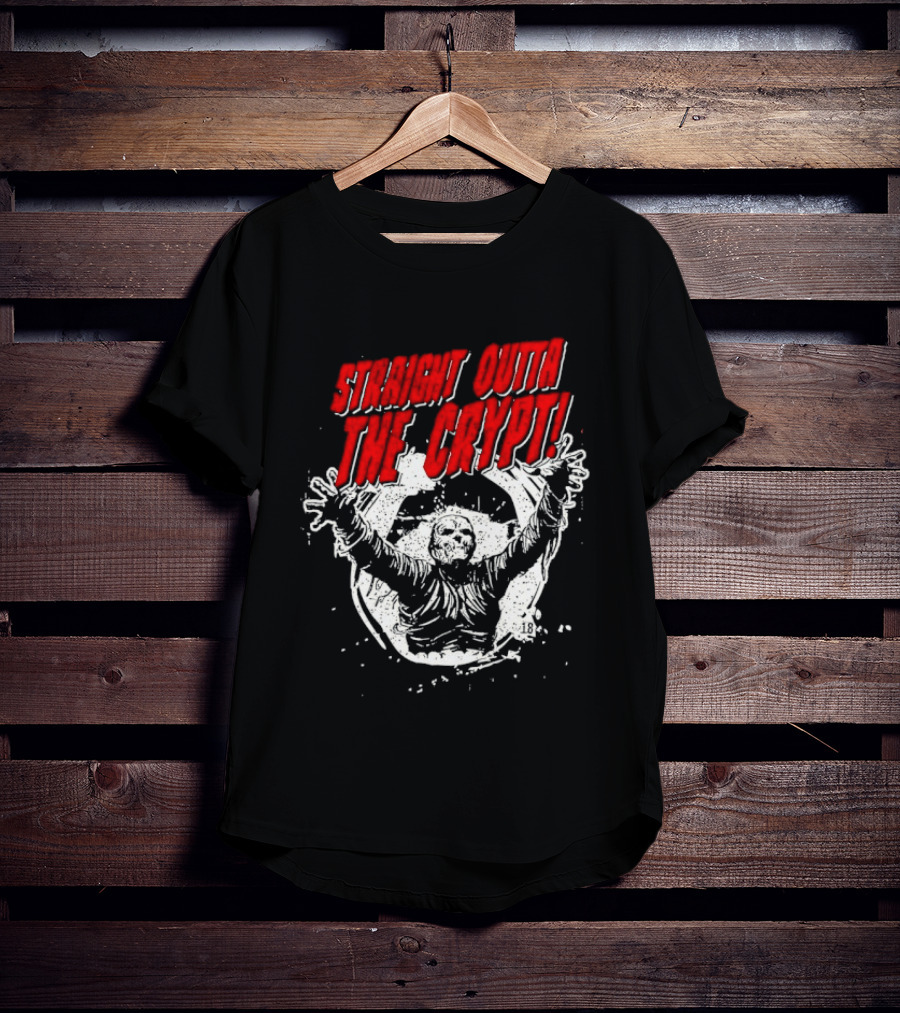 Straight Outta The Crypt Horror Zombie T-Shirt