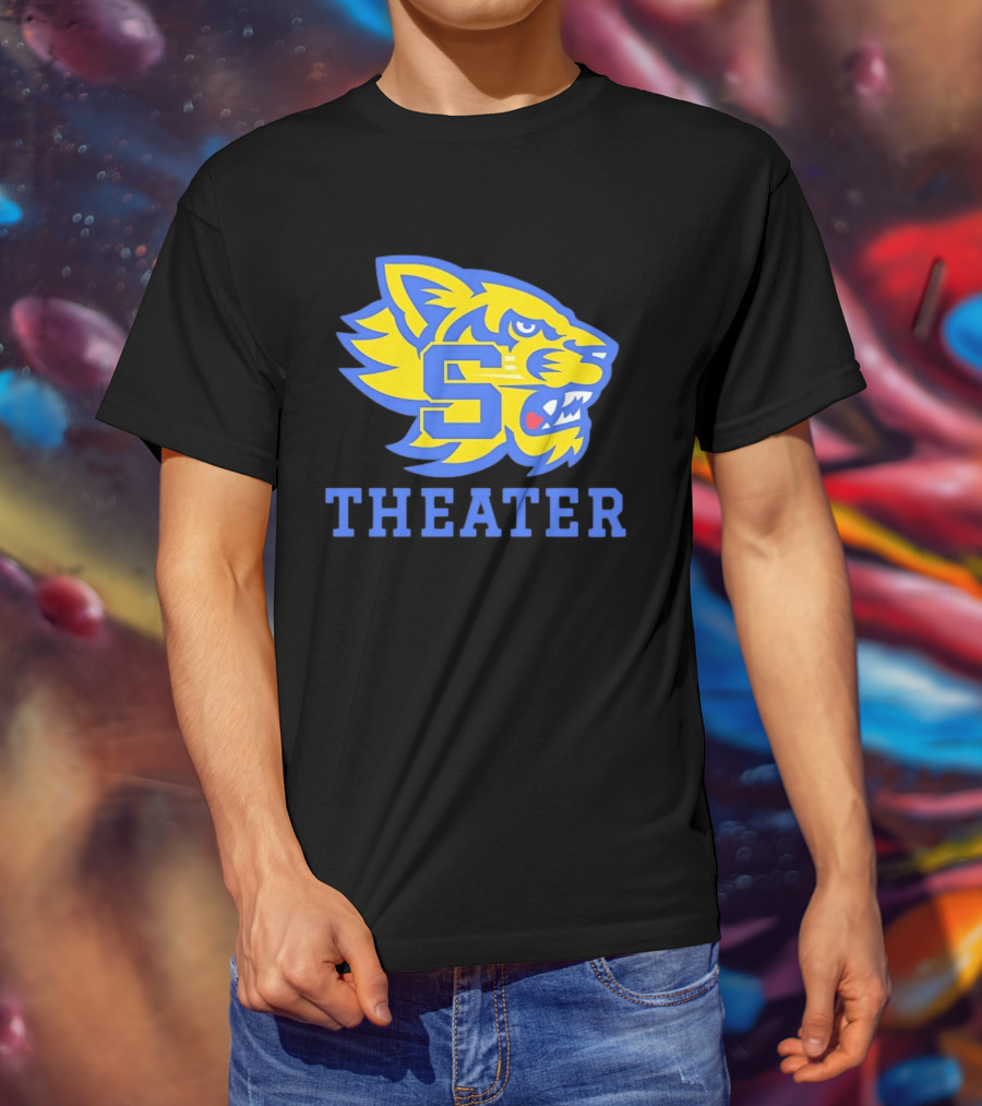 Sweetwater High School Theater Wildcat Head S T-Shirt