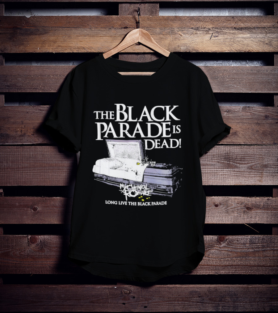 The Black Parade Is Dead My Chemical Romance Long Live The Black Parade Coffin Image T-Shirt