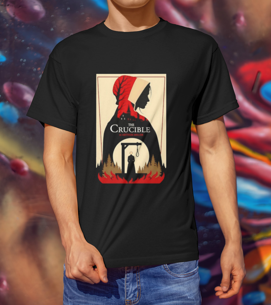 The Crucible By Arthur Miller Salem Witch Trials Hanging Scene T-Shirt