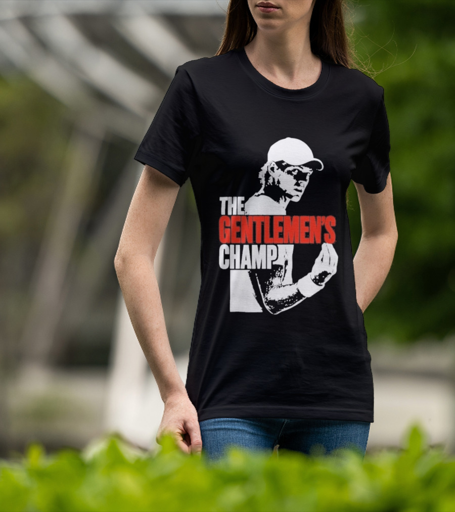 The Gentlemen's Champ Jannik Sinner Italian Gesture T-Shirt