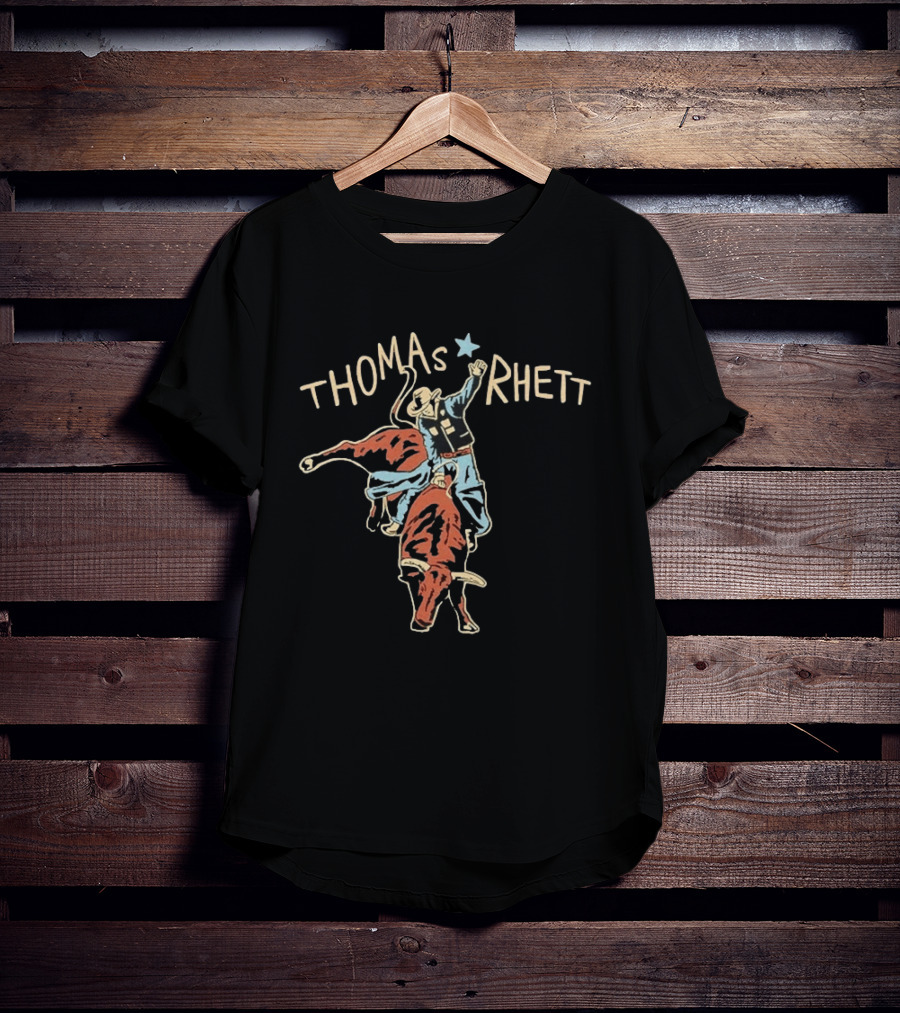 Thomas Rhett Rodeo Cowboy Bull Rider Star T-Shirt
