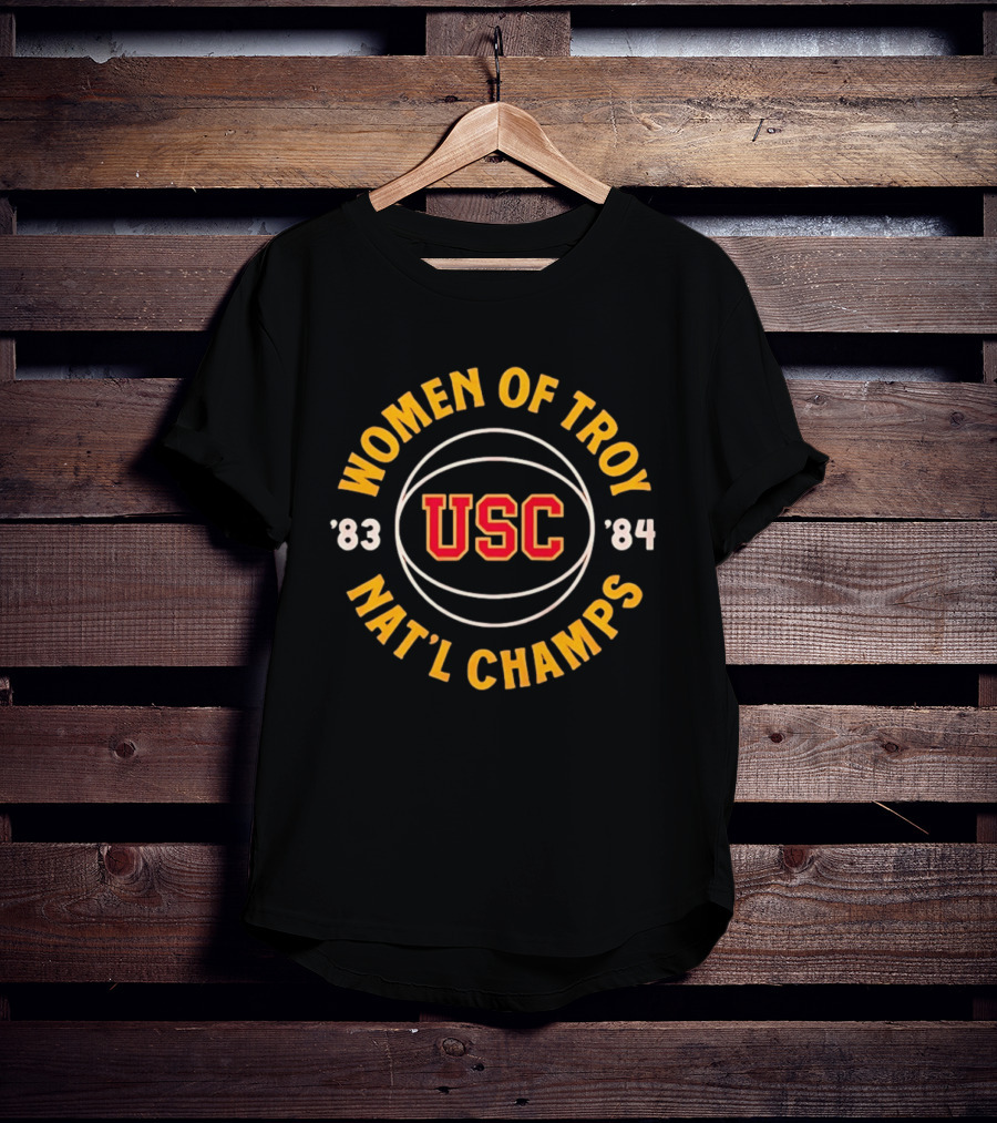 USC Women Of Troy 1983 1984 Nat'l Champs NCAA Basketball T-Shirt