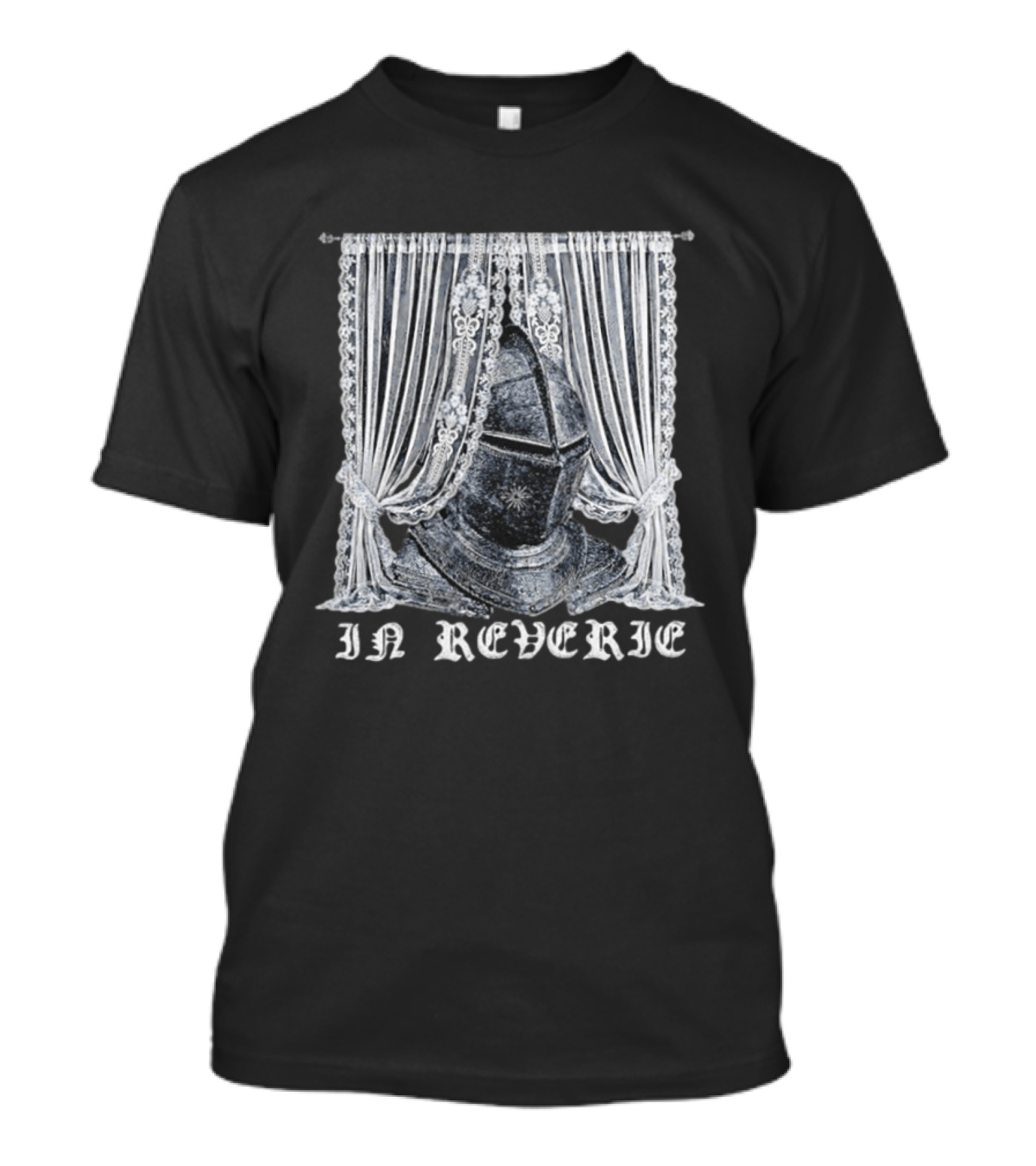 In Reverie Knight Helmet Medieval Armor Curtain T-Shirt