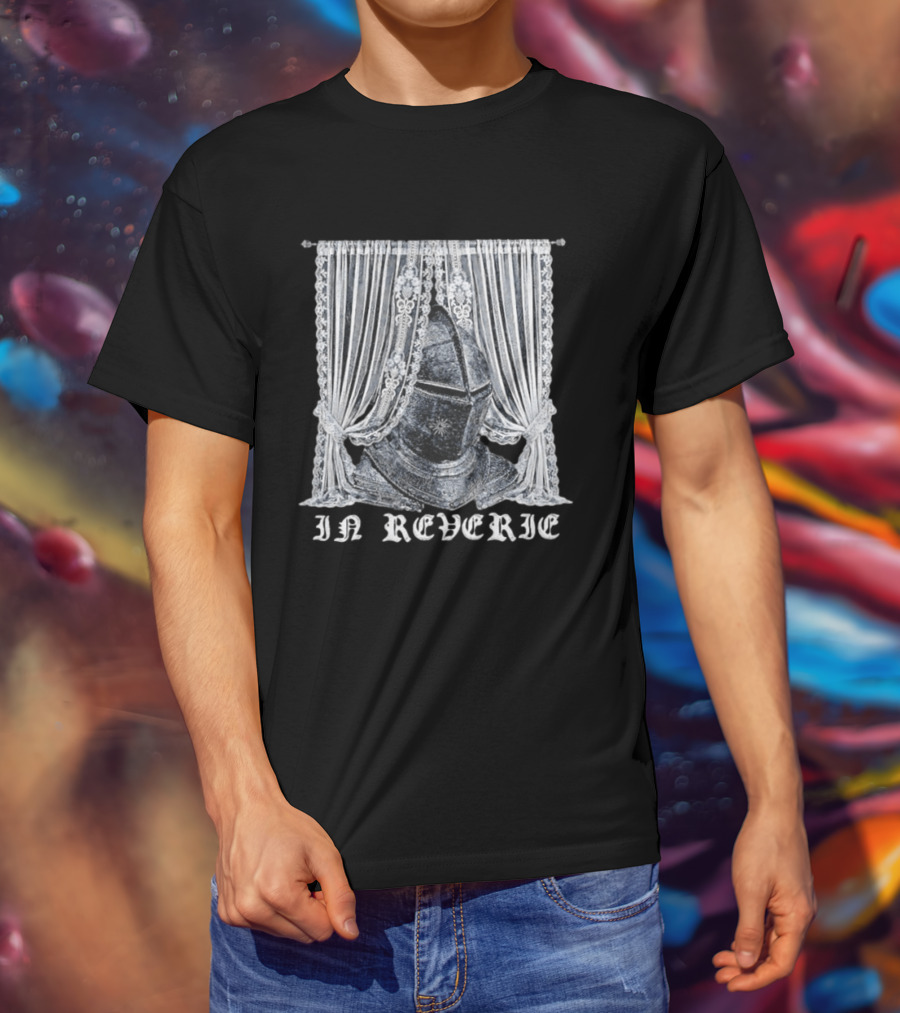 In Reverie Knight Helmet Medieval Armor Curtain T-Shirt