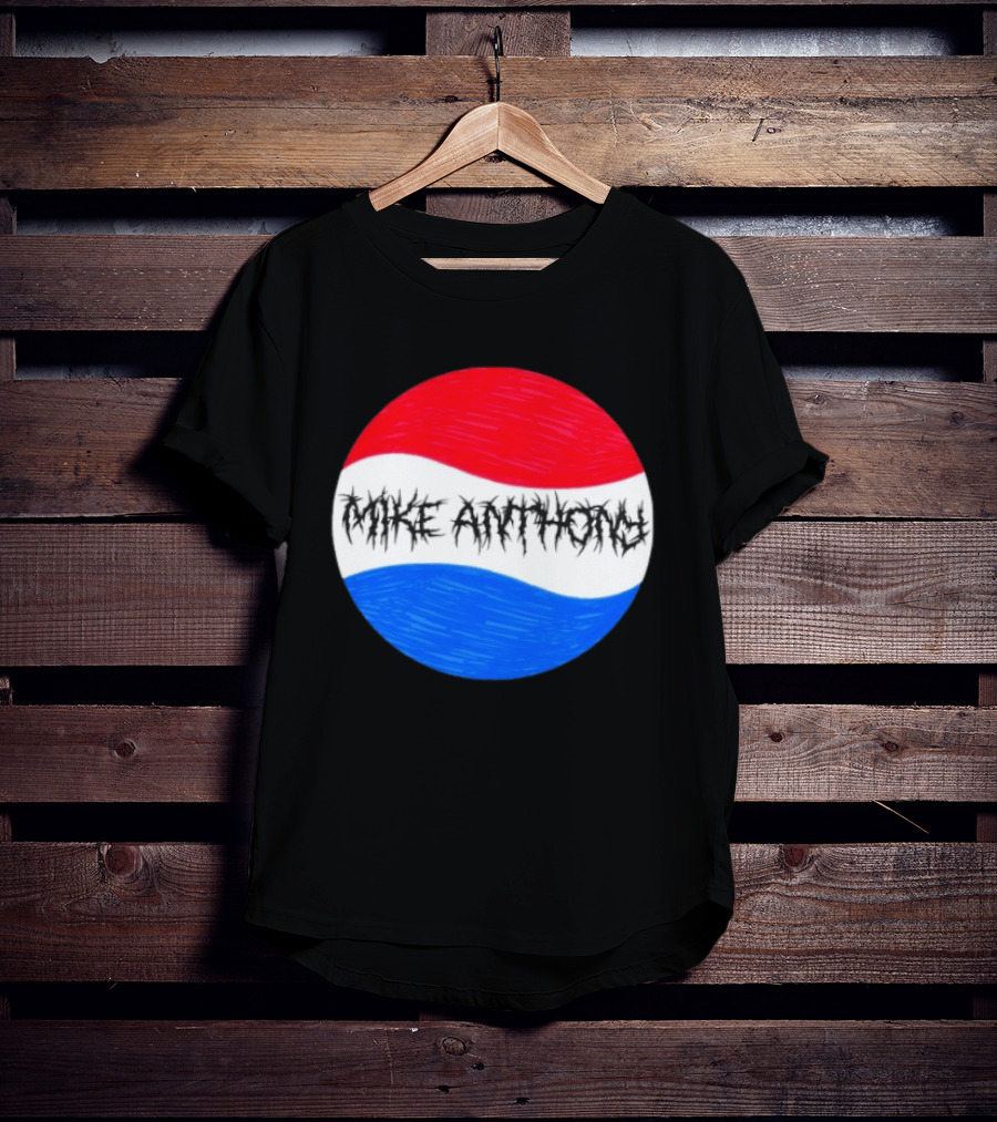 Mike Anthony Pepsi Symbol Bold Text Classic Circle T-Shirt