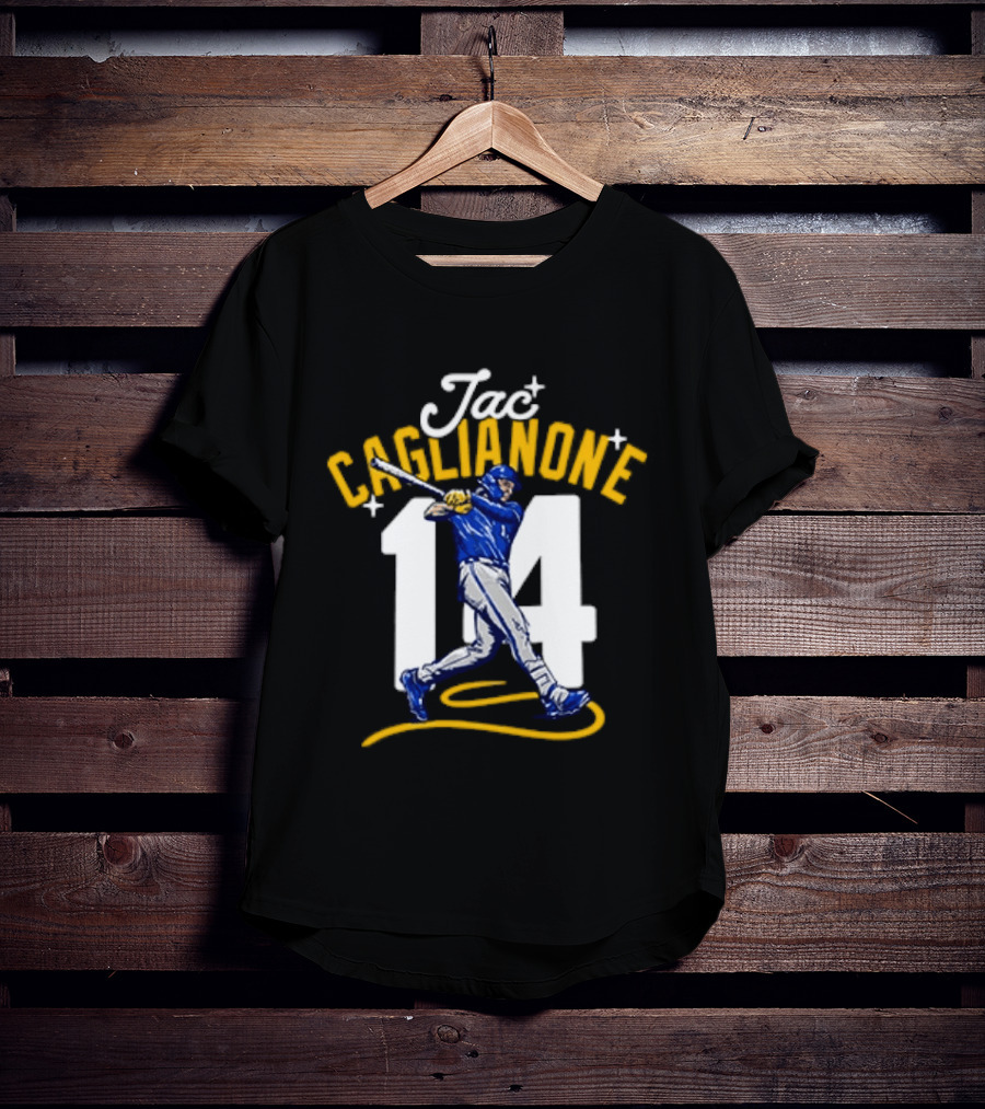 Jac Caglianone No 14 Kansas City Royals Baseball Player Action T-Shirt