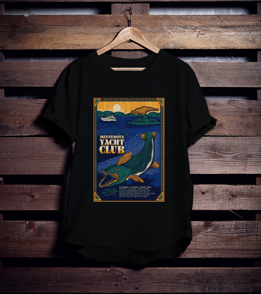 Minnesota Yacht Club St. Paul Festival July 17 19 2026 Featuring The Lumineers The Strokes Matchbox Twenty T-Shirt