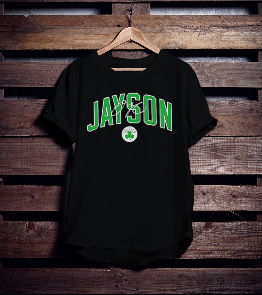 Jayson Tatum Celtics Clover Signature T-Shirt