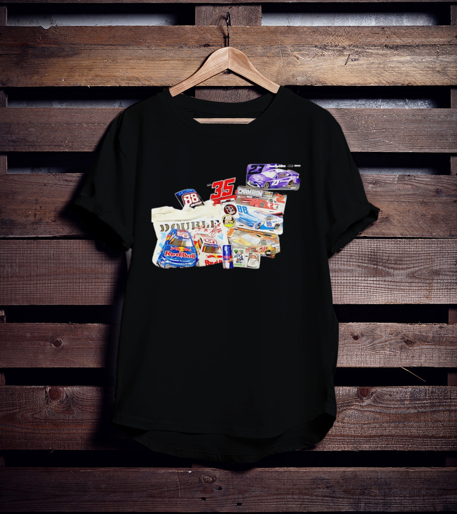NASCAR Bubba Wallace Red Bull Racing 88 Double Champion 35 Collection T-Shirt