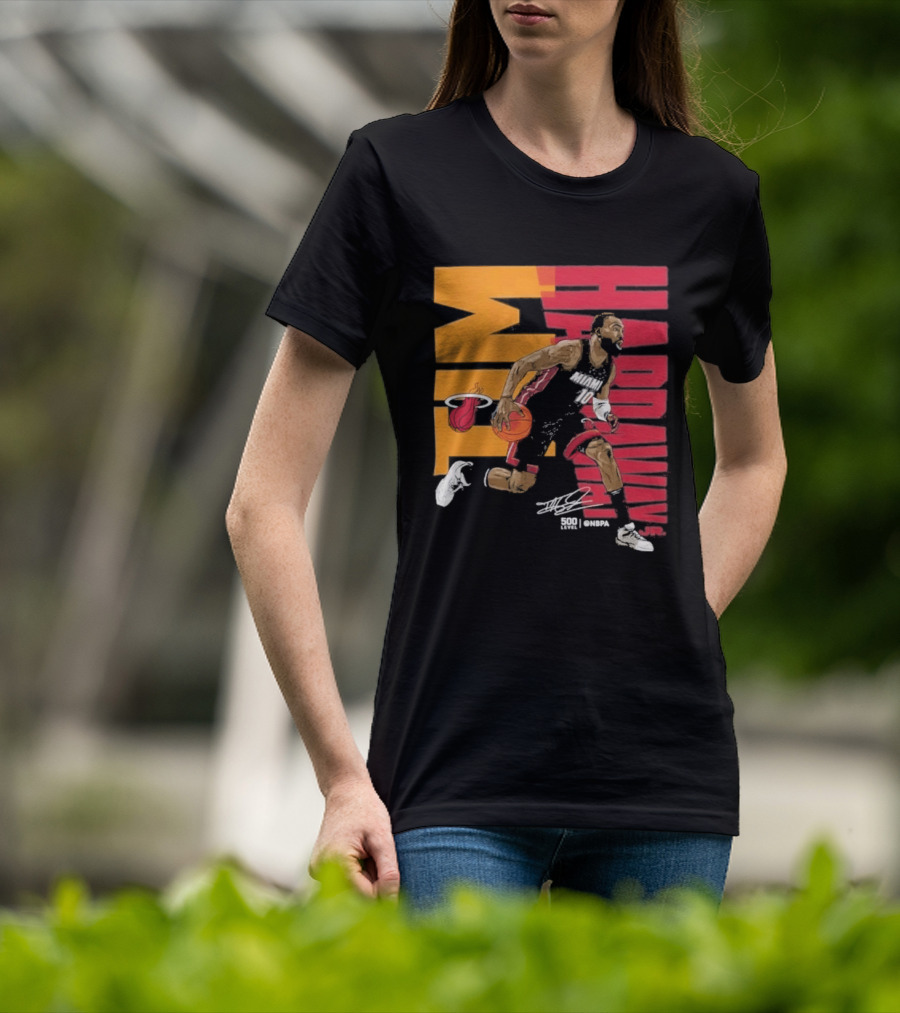 2026 NBA Tim Hardaway Jr Miami Heat Basketball Player Action T-Shirt