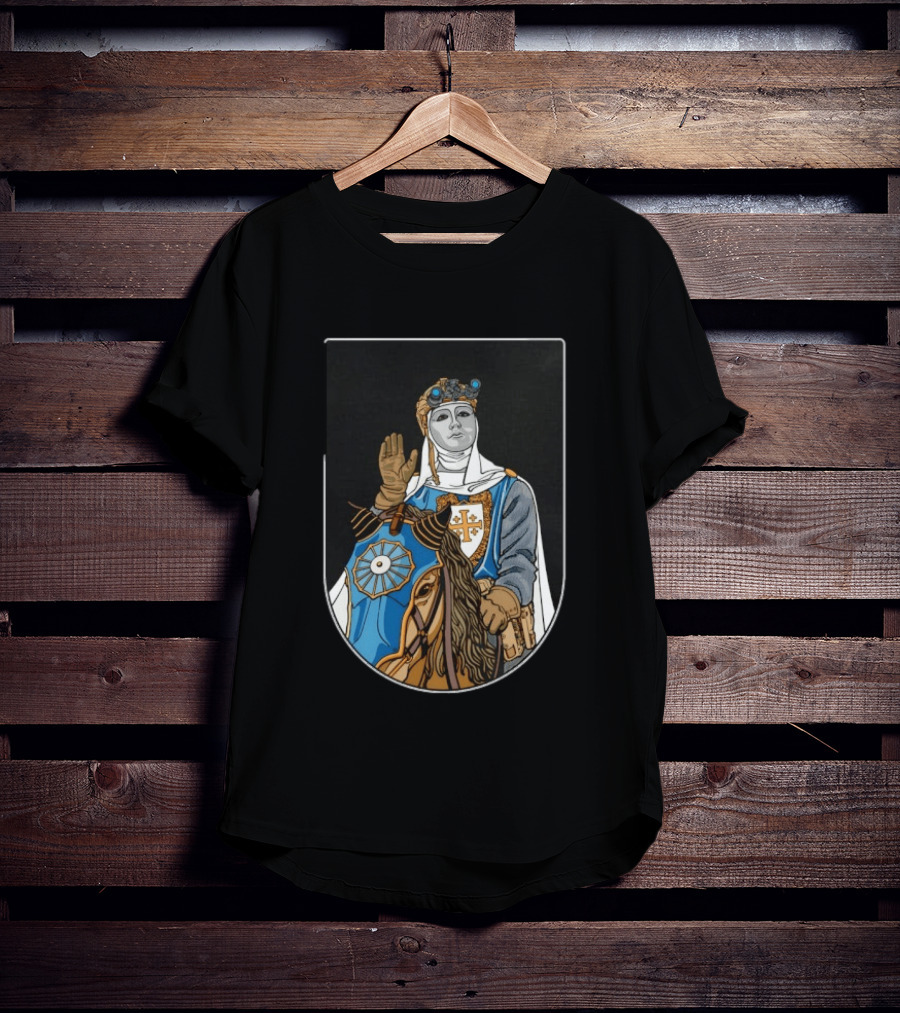 Baldwin IV Of Jerusalem Tactical Knight Crusader Armor And Helmet Medieval T-Shirt