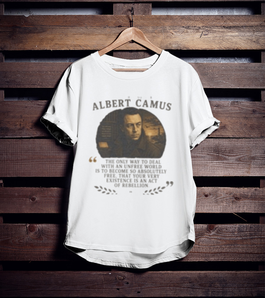 Albert Camus Famous Philosophers The Only Way To Deal With An Unfree World T-Shirt