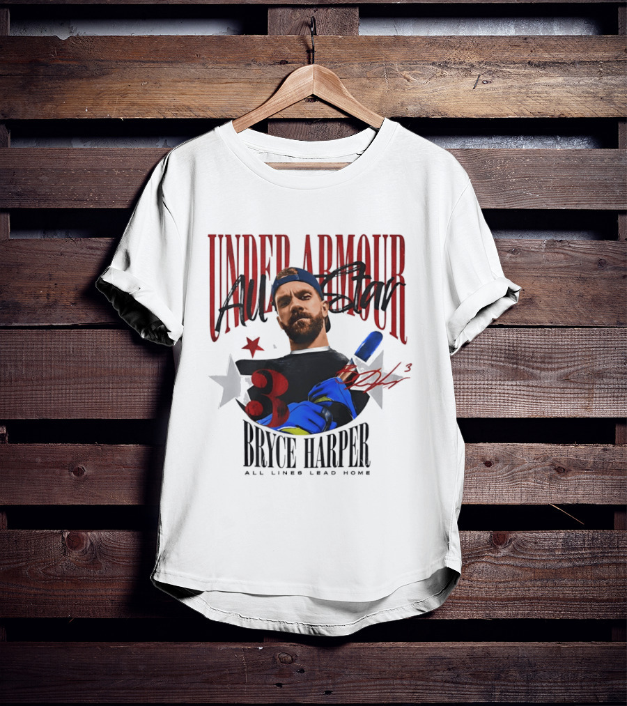 Under Armour All Star Bryce Harper All Lines Lead Home T-Shirt