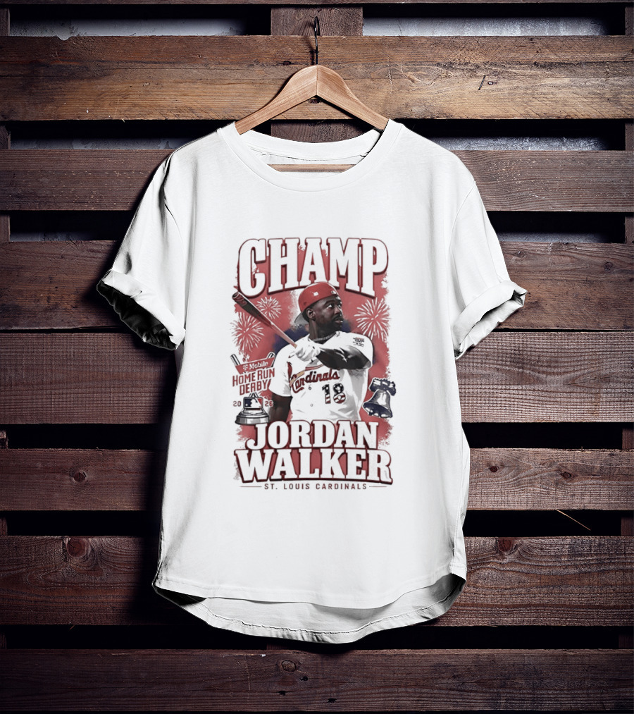 Jordan Walker St Louis Cardinals Mobile Home Run Derby Champ 2026 T-Shirt