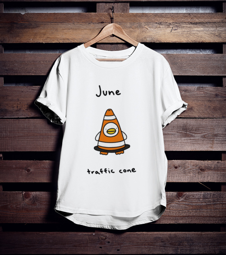 June Traffic Cone Duck Animal T-Shirt
