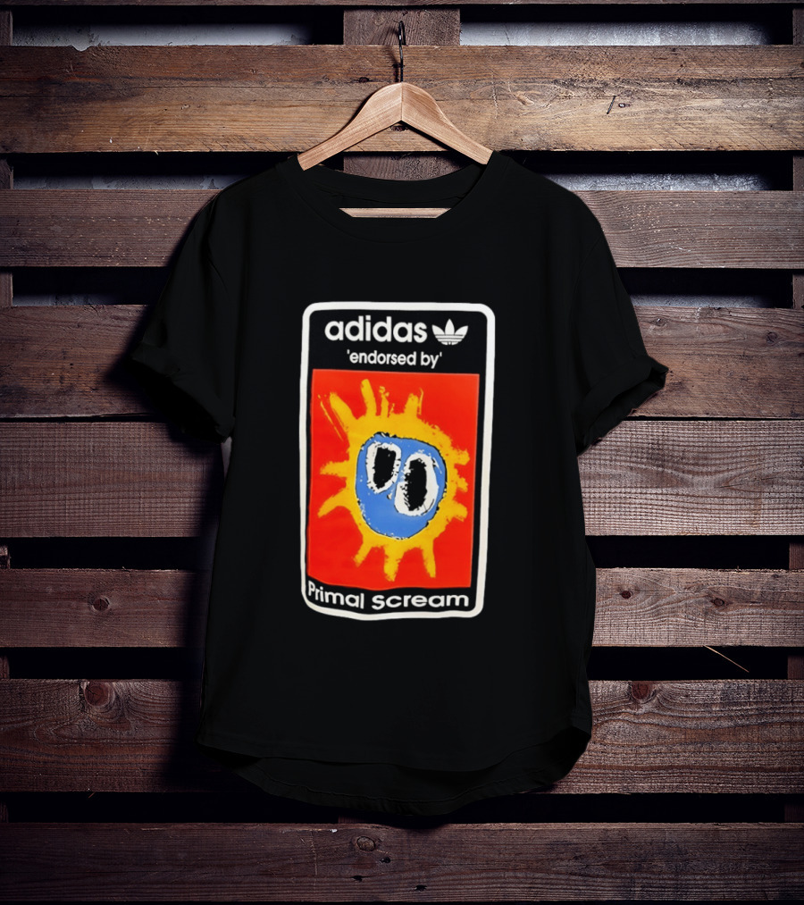 Adidas Primal Scream Endorsed Iconic Collaboration T-Shirt