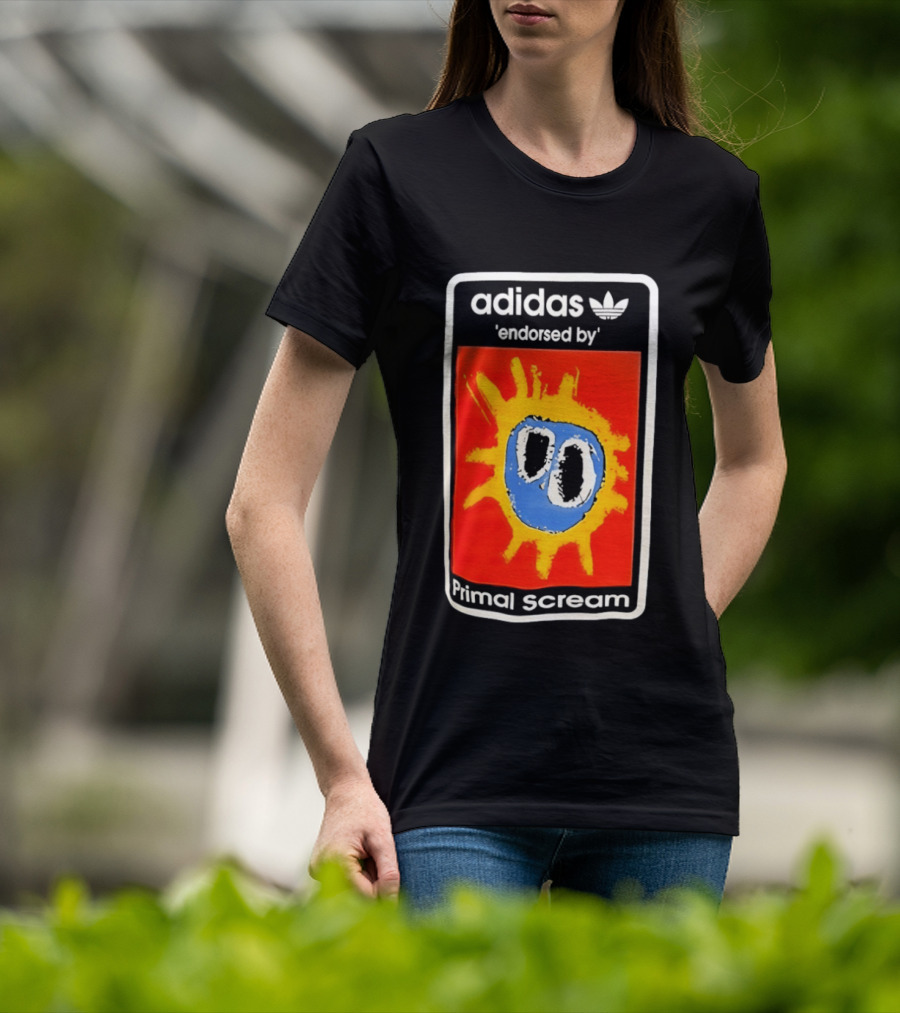 Adidas Primal Scream Endorsed Iconic Collaboration T-Shirt