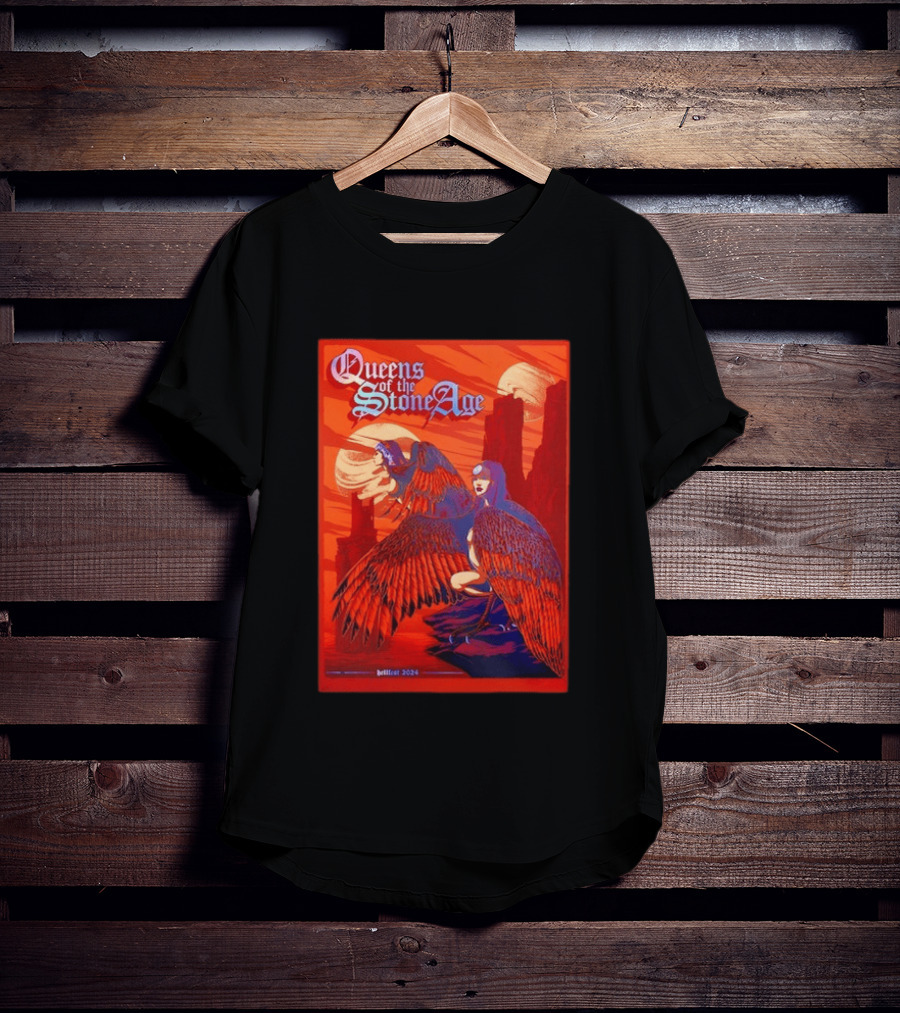 Queens Of The Stone Age Hellfest 2024 Winged Creatures T-Shirt