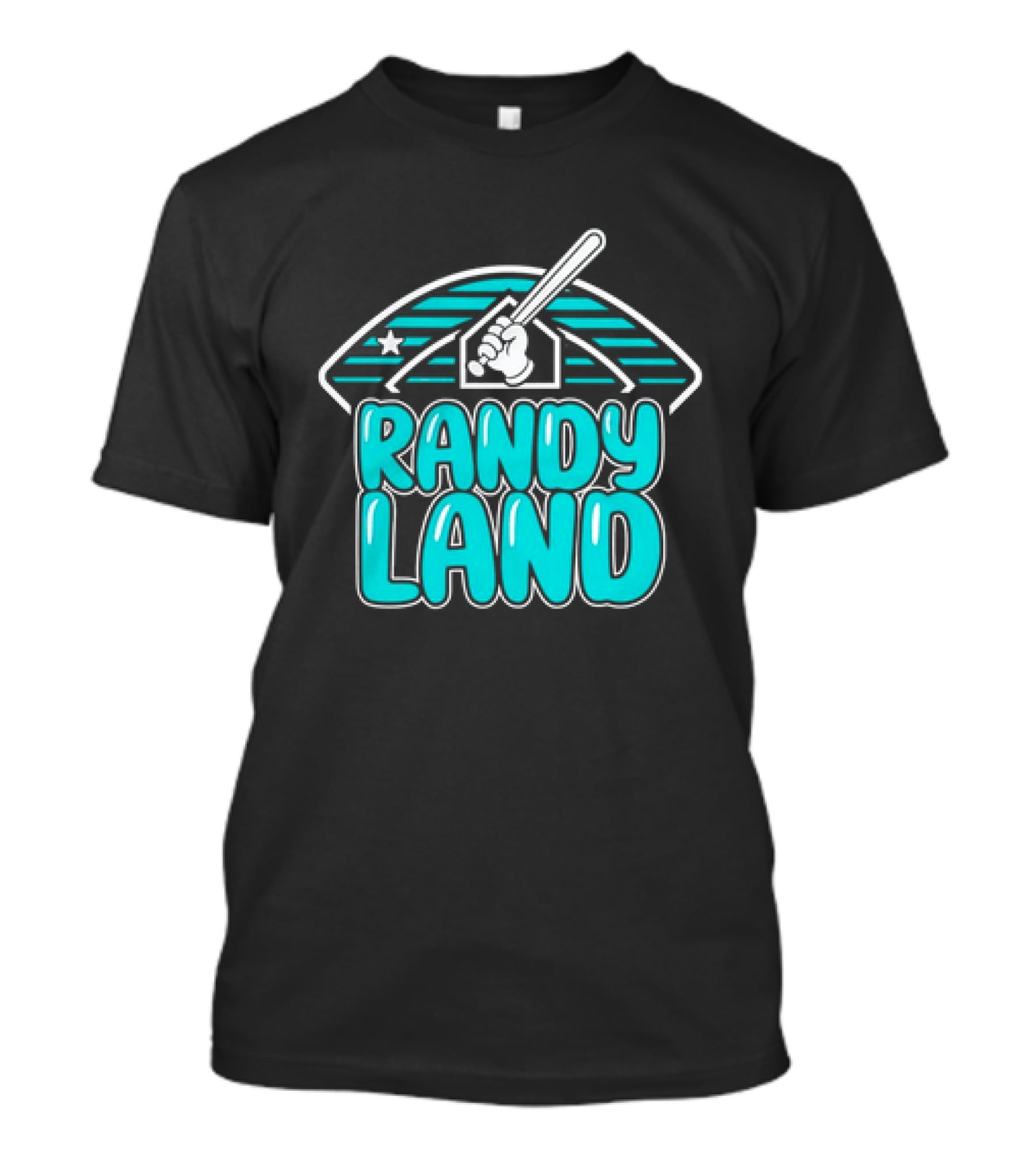 Randy Land Home Plate Batter Baseball T-Shirt