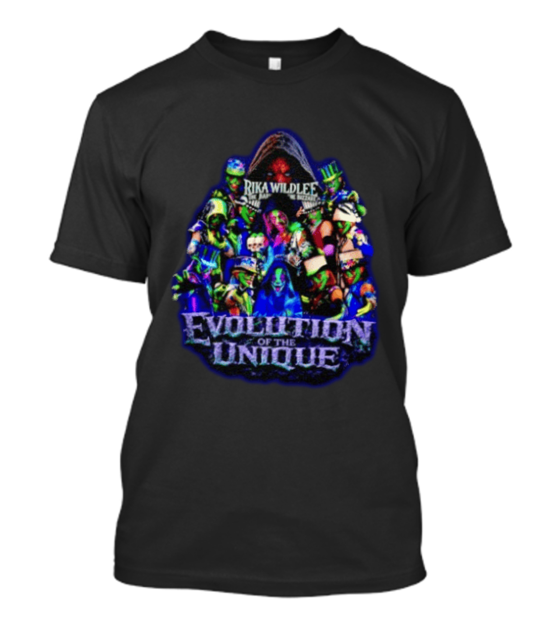 Rika Wildlee Evolution Of The Unique Clown Collage T-Shirt