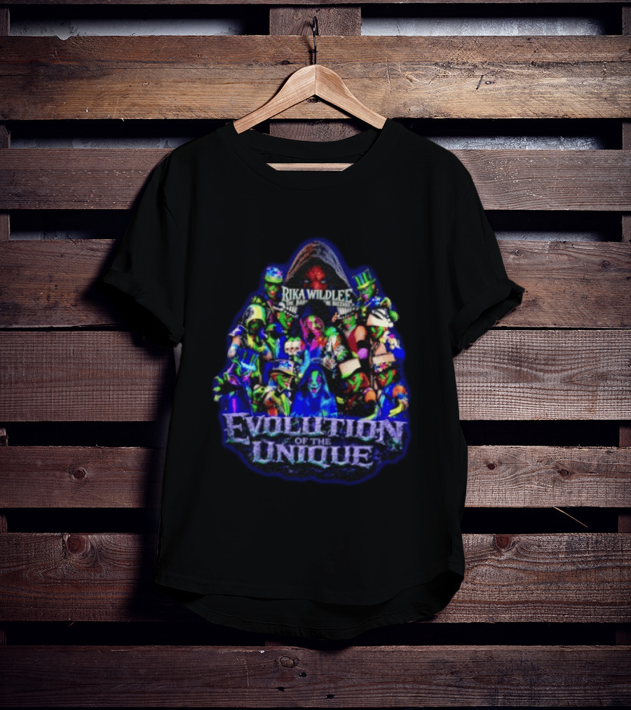 Rika Wildlee Evolution Of The Unique Clown Collage T-Shirt